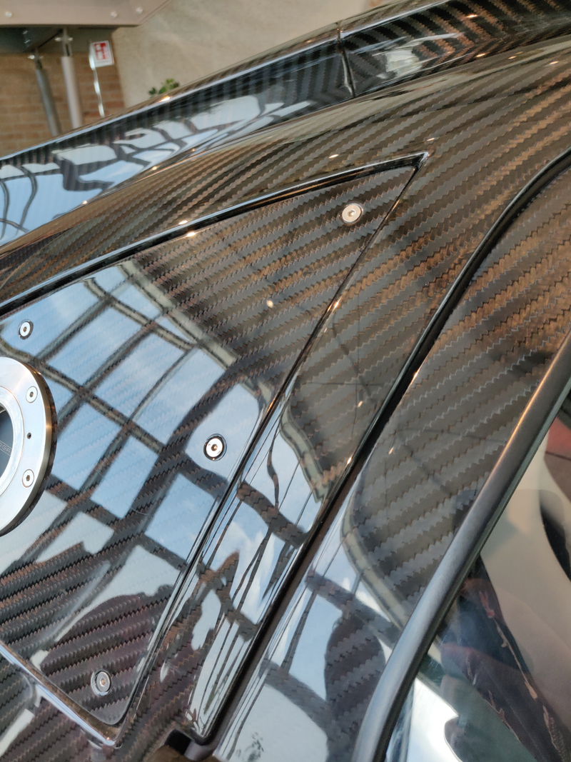 We were told how the raw carbon cars are more time consuming, as these panels are manufactured separately but need to all line up in terms of the weave.